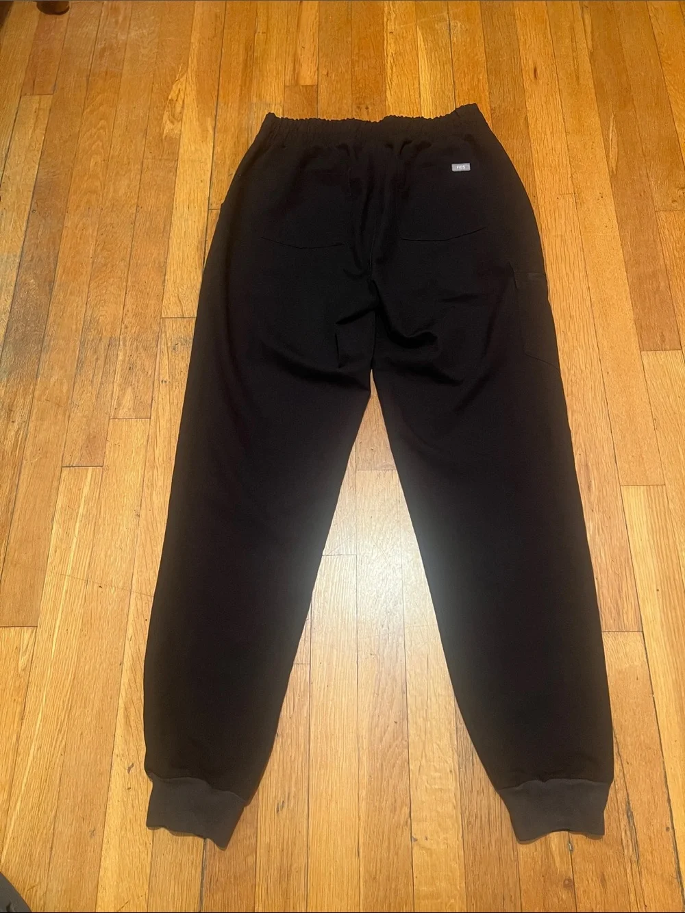 Figs Zamora High-Waisted Jogger Scrub Pants in Black, Women’s Medium Tall